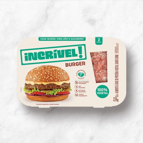 Incrivel Burger – Beef Flavor Plant-Based Meat Patty
